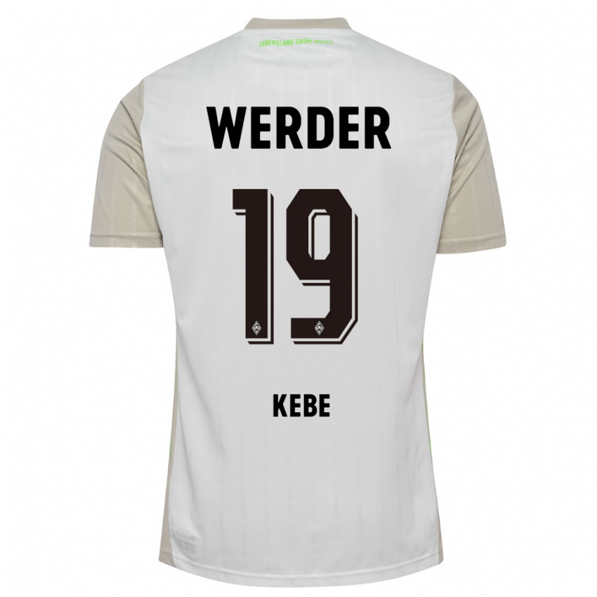 נשים דייוויד קבה #19 לבן שחור הרחק ג'רזי 2025/26 חולצה קצרה