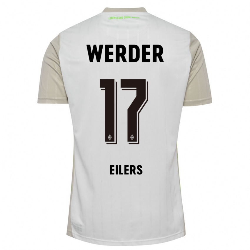 נשים יונס איילרס #17 לבן שחור הרחק ג'רזי 2025/26 חולצה קצרה