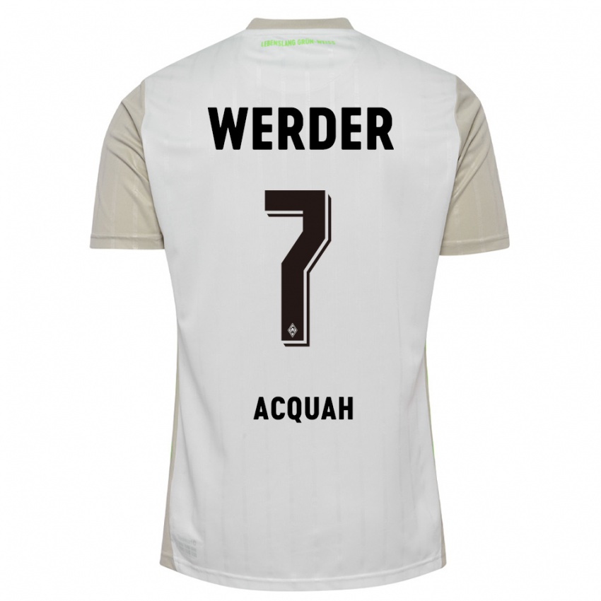 נשים Joseph Acheampong Acquah #7 לבן שחור הרחק ג'רזי 2025/26 חולצה קצרה