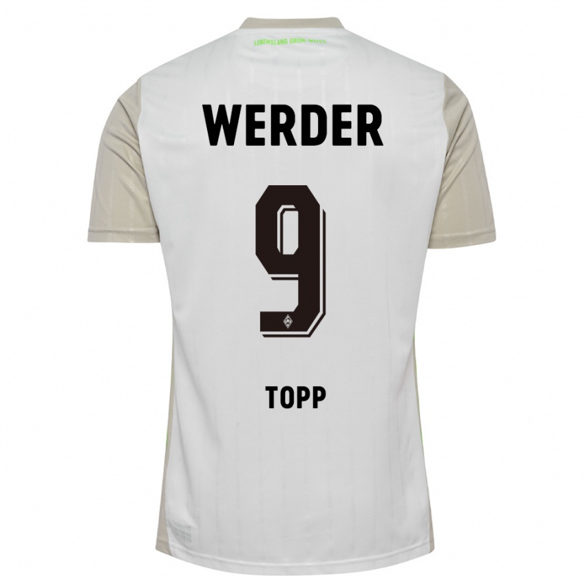 נשים קקה טופ #9 לבן שחור הרחק ג'רזי 2025/26 חולצה קצרה