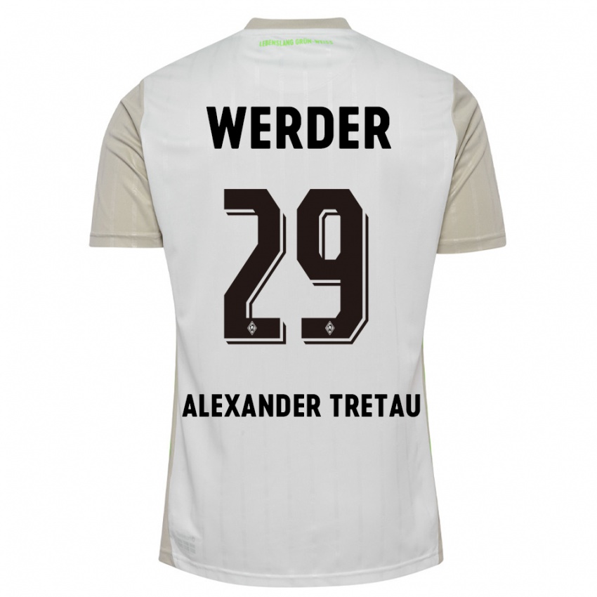נשים Hans Alexander Tretau #29 לבן שחור הרחק ג'רזי 2025/26 חולצה קצרה