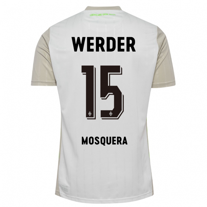 נשים Arley Mosquera #15 לבן שחור הרחק ג'רזי 2025/26 חולצה קצרה