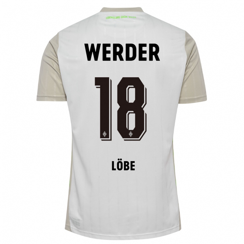 נשים Jasper Löbe #18 לבן שחור הרחק ג'רזי 2025/26 חולצה קצרה