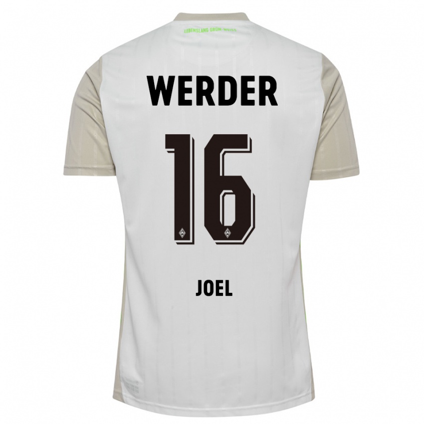 נשים ג׳ושוע אחמפולה ג׳ואל #16 לבן שחור הרחק ג'רזי 2025/26 חולצה קצרה