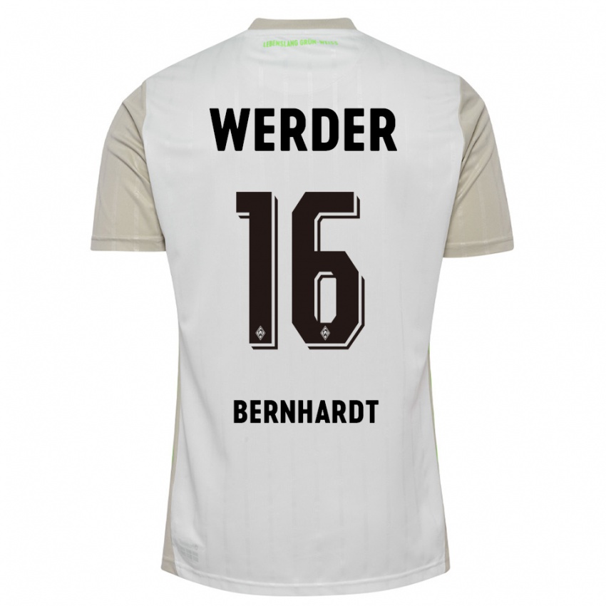 נשים אמילי ברנהארדט #16 לבן שחור הרחק ג'רזי 2025/26 חולצה קצרה