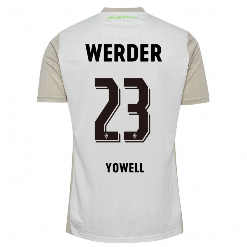 נשים Austin Yowell #23 לבן שחור הרחק ג'רזי 2025/26 חולצה קצרה
