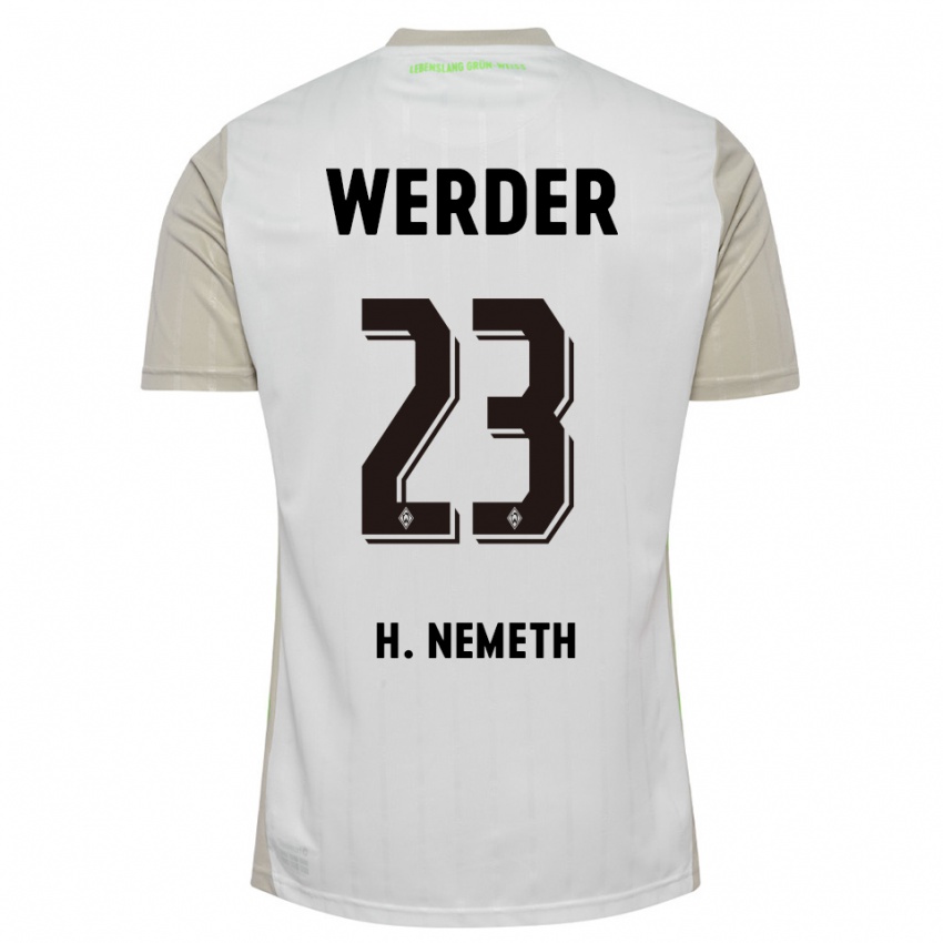 נשים האנה נמט #23 לבן שחור הרחק ג'רזי 2025/26 חולצה קצרה