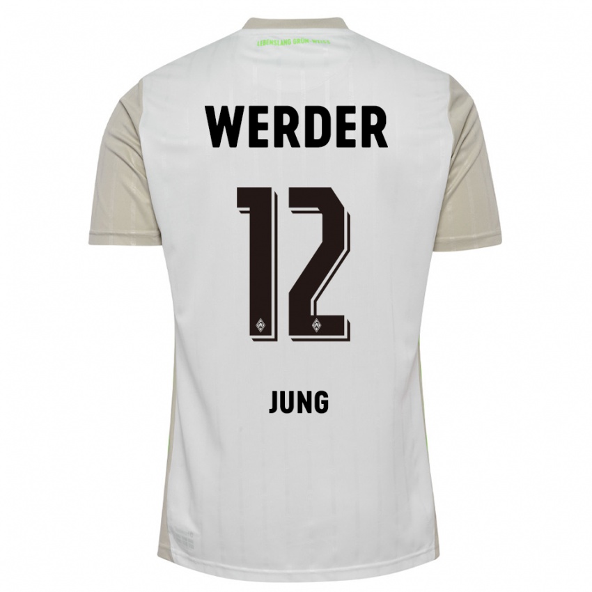 נשים Hugo Jung #12 לבן שחור הרחק ג'רזי 2025/26 חולצה קצרה