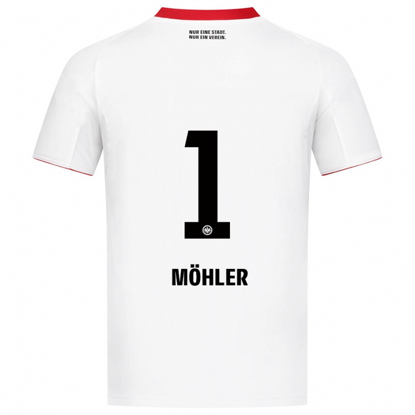 נשים Emil Möhler #1 לבן אדום הרחק ג'רזי 2025/26 חולצה קצרה