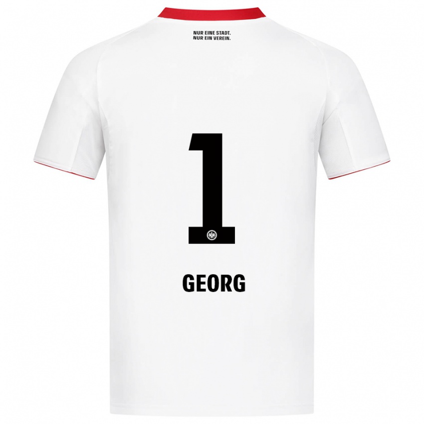 נשים Hannes Georg #1 לבן אדום הרחק ג'רזי 2025/26 חולצה קצרה