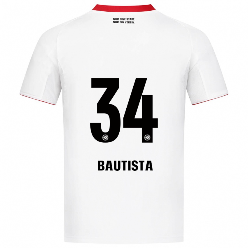 נשים דייוויס באוטיסטה #34 לבן אדום הרחק ג'רזי 2025/26 חולצה קצרה