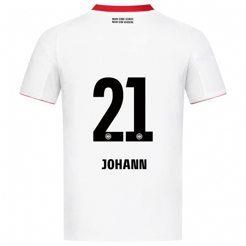 נשים Hannah Johann #21 לבן אדום הרחק ג'רזי 2025/26 חולצה קצרה