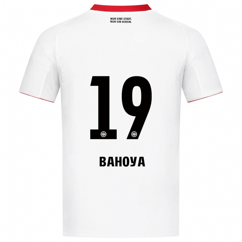 נשים ז'אן-מטאו באהויה #19 לבן אדום הרחק ג'רזי 2025/26 חולצה קצרה