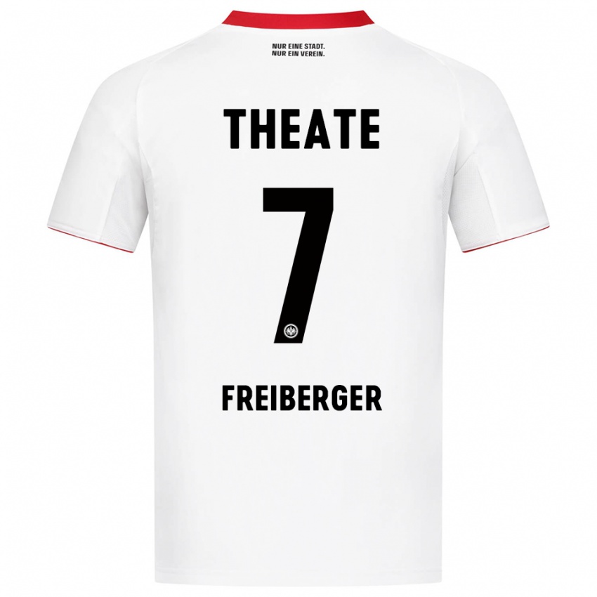 נשים Benjamin Freiberger #7 לבן אדום הרחק ג'רזי 2025/26 חולצה קצרה