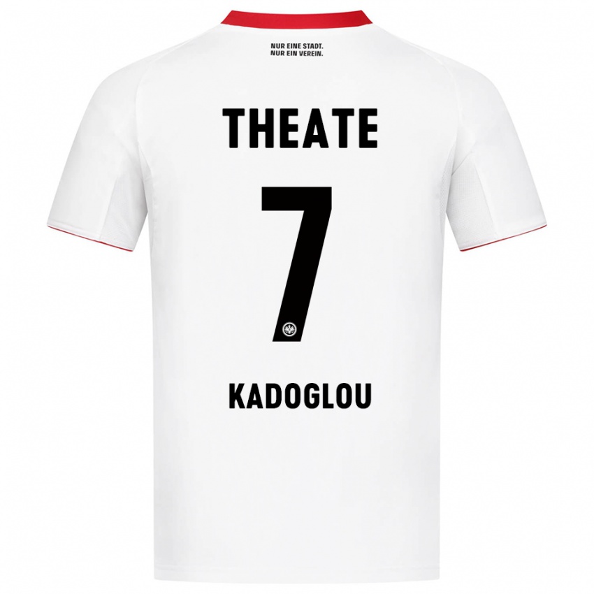 נשים Alexandros Kadoglou #7 לבן אדום הרחק ג'רזי 2025/26 חולצה קצרה