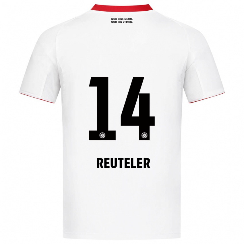 נשים ג׳רלדין רויטלר #14 לבן אדום הרחק ג'רזי 2025/26 חולצה קצרה