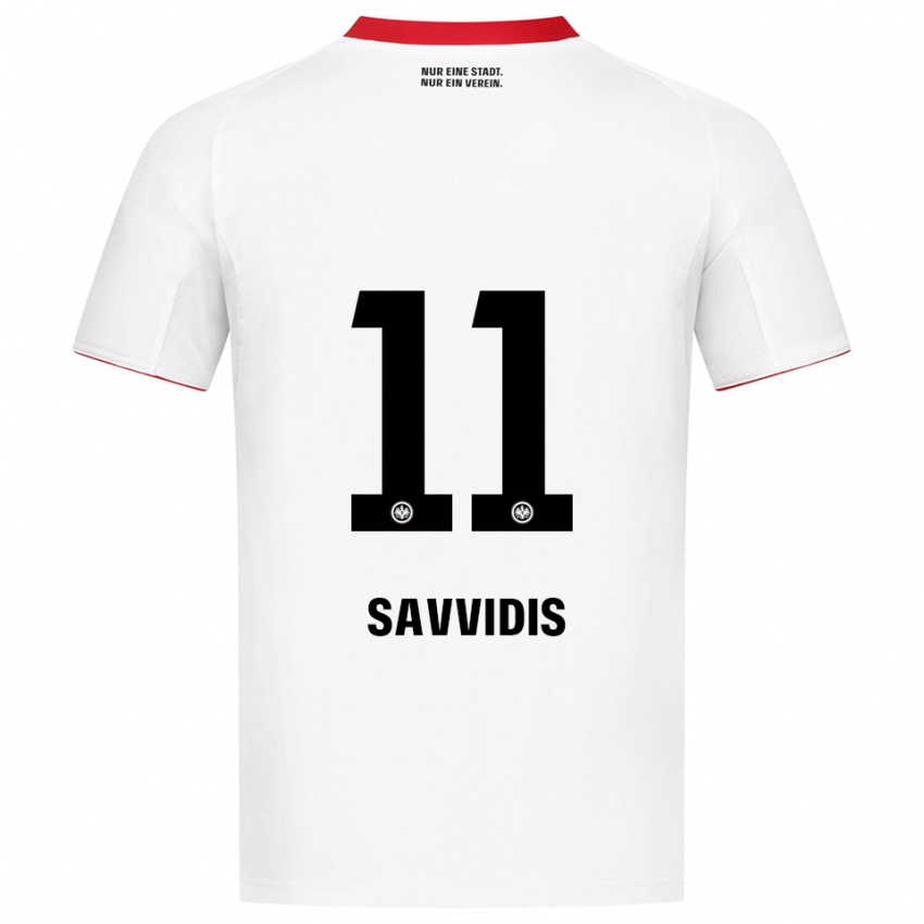 נשים רפאל סבווידיס #11 לבן אדום הרחק ג'רזי 2025/26 חולצה קצרה