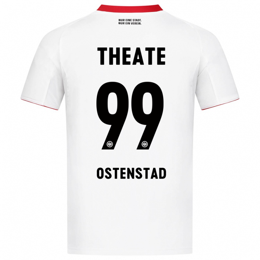 נשים Marthine Østenstad #99 לבן אדום הרחק ג'רזי 2025/26 חולצה קצרה
