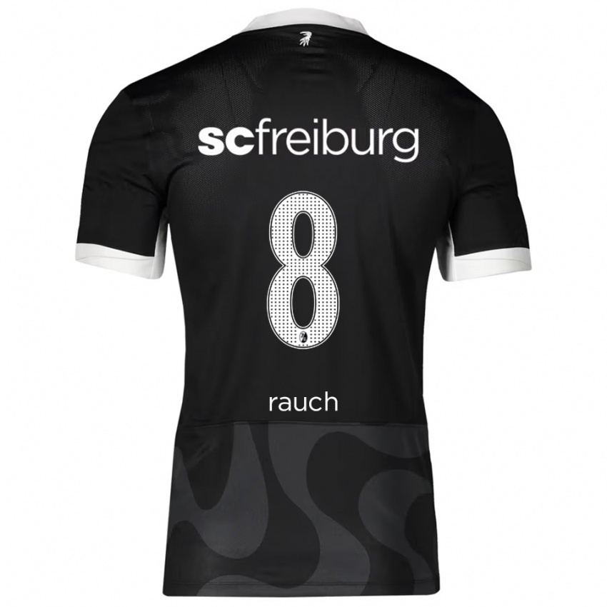 נשים זנו ראוך #8 שחור לבן הרחק ג'רזי 2025/26 חולצה קצרה