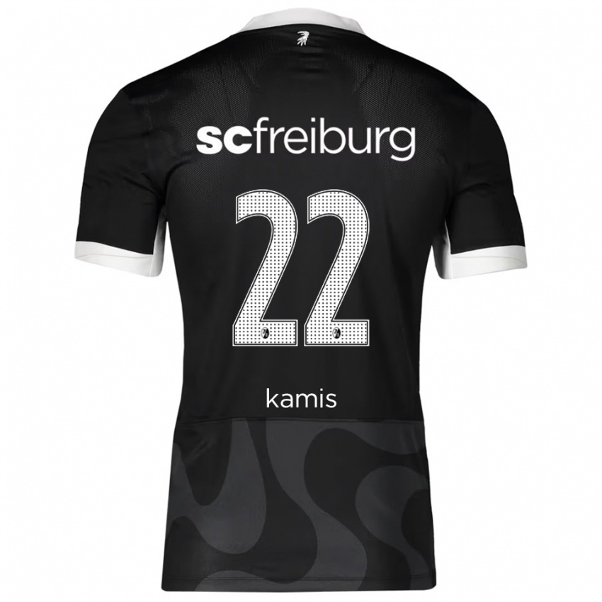 נשים Marcel Kamis #22 שחור לבן הרחק ג'רזי 2025/26 חולצה קצרה