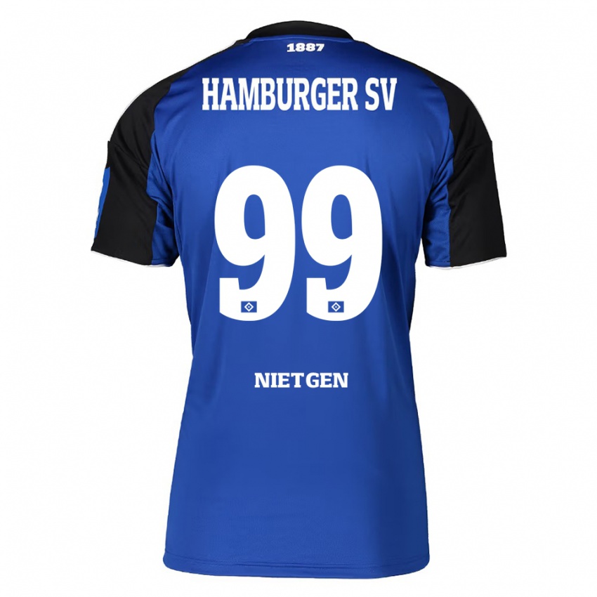 נשים Marvin Nietgen #99 כחול שחור הרחק ג'רזי 2025/26 חולצה קצרה