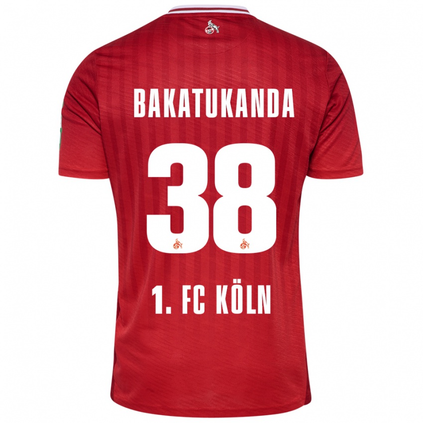 נשים Elias Bakatukanda #38 אדום לבן הרחק ג'רזי 2025/26 חולצה קצרה