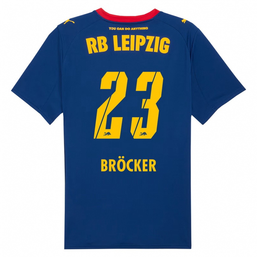 נשים Mads Bröcker #23 נייבי אדום הרחק ג'רזי 2025/26 חולצה קצרה