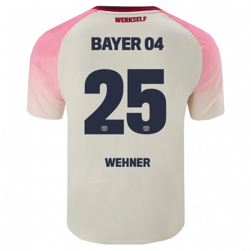 נשים Luca Wehner #25 ורוד אוף וויט הרחק ג'רזי 2025/26 חולצה קצרה