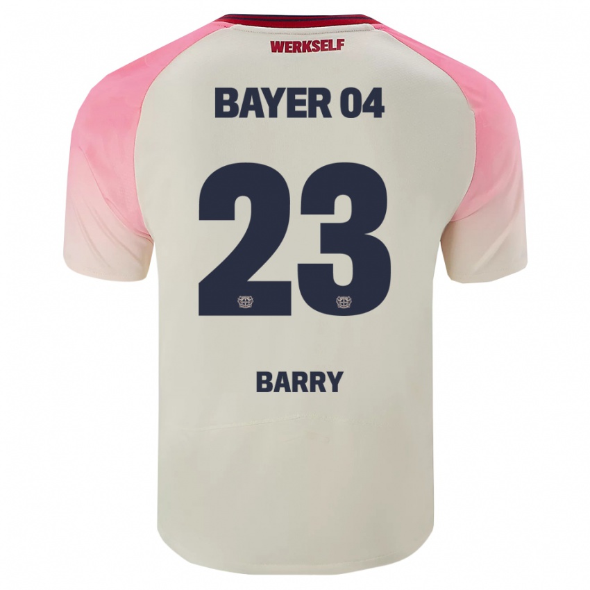 נשים Alpha Barry #23 ורוד אוף וויט הרחק ג'רזי 2025/26 חולצה קצרה