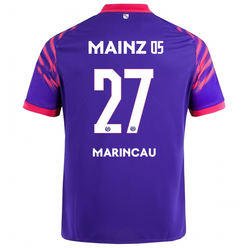נשים Emanuel Marincău #27 נייבי ורוד הרחק ג'רזי 2025/26 חולצה קצרה