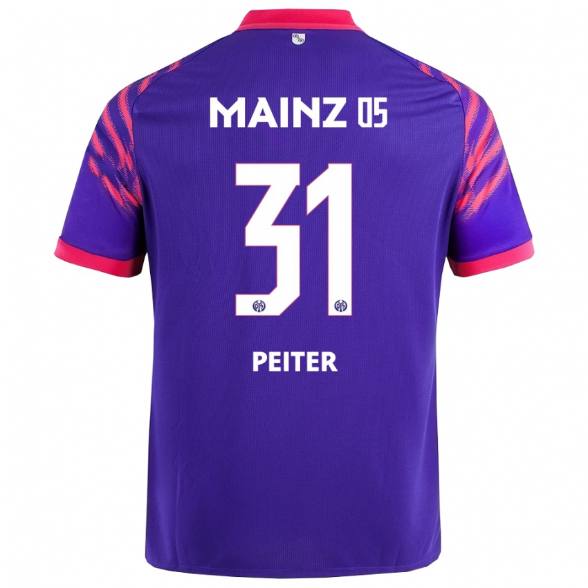 נשים Chiara Peiter #31 נייבי ורוד הרחק ג'רזי 2025/26 חולצה קצרה