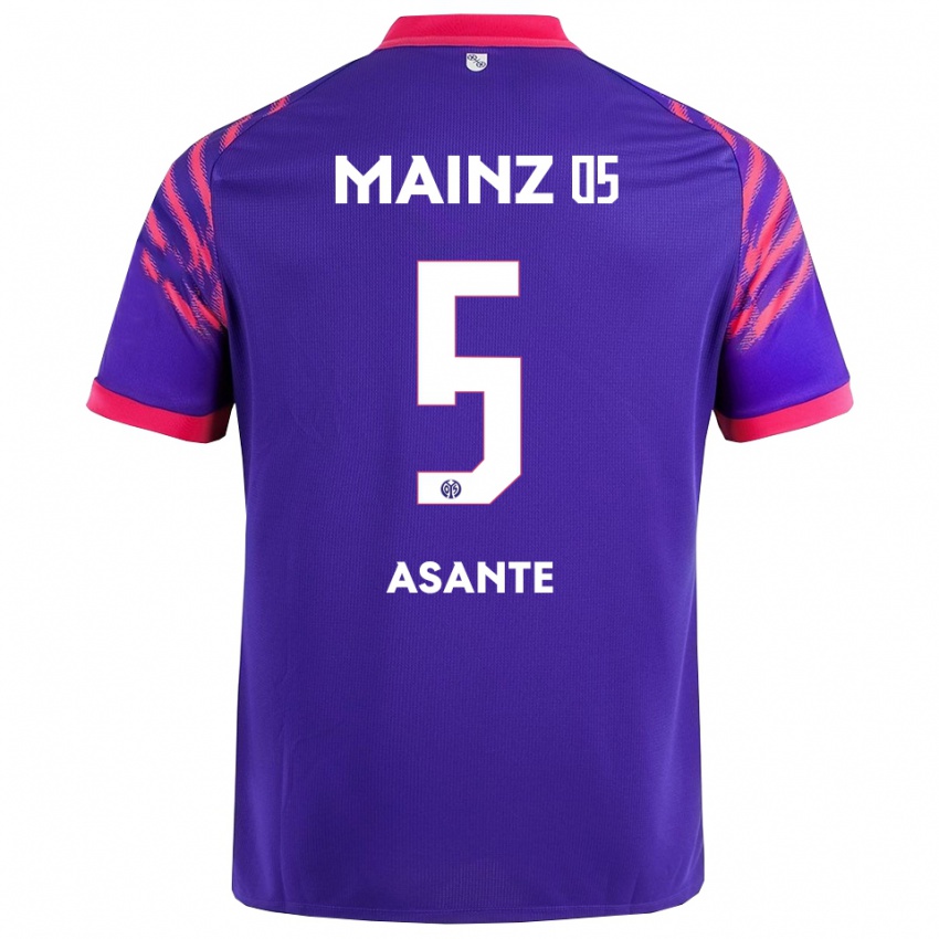 נשים Marvin Asante #5 נייבי ורוד הרחק ג'רזי 2025/26 חולצה קצרה