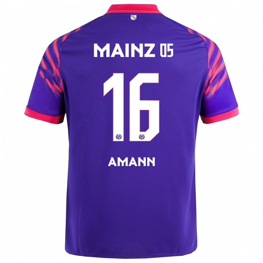 נשים ג׳ייסון אמאן #16 נייבי ורוד הרחק ג'רזי 2025/26 חולצה קצרה