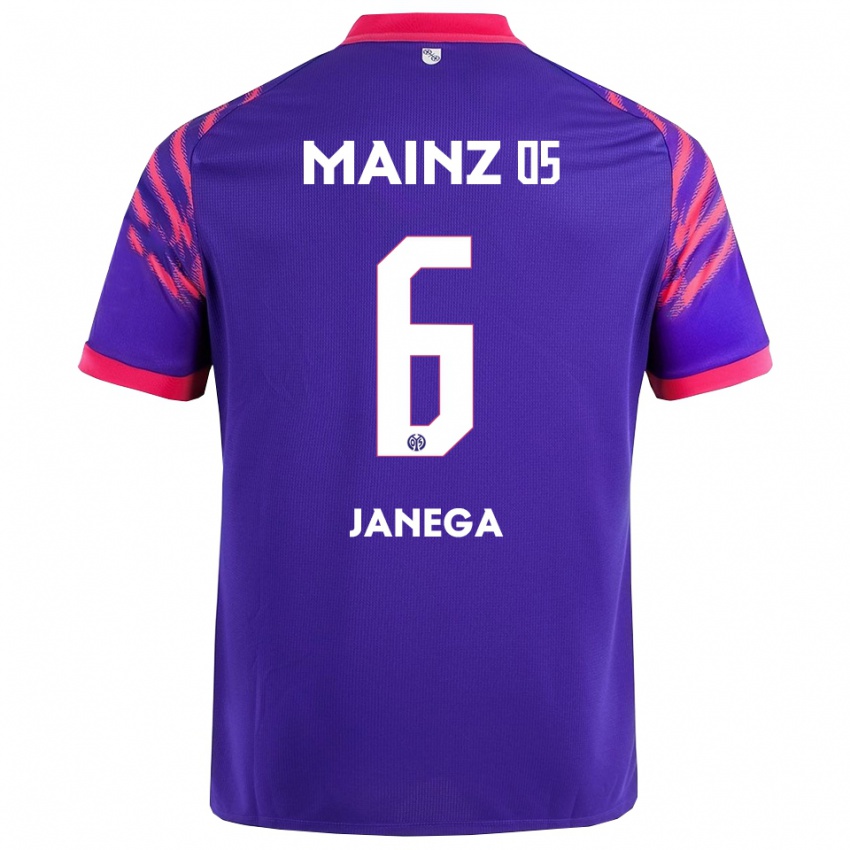 נשים Jan Janega #6 נייבי ורוד הרחק ג'רזי 2025/26 חולצה קצרה