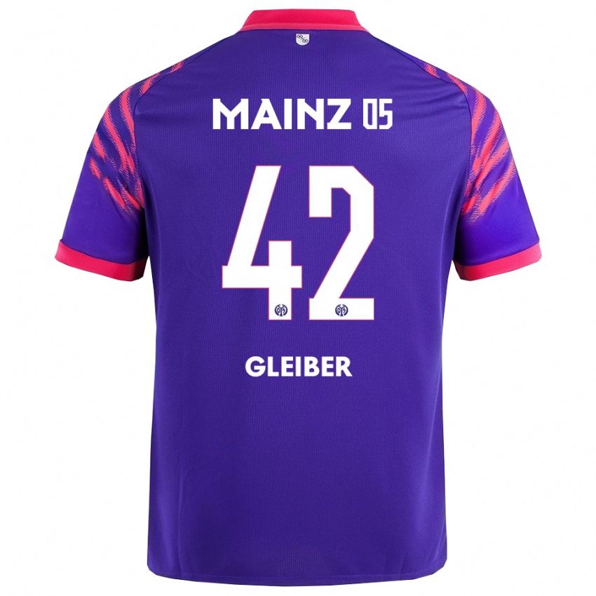 נשים דניאל גלייבר #42 נייבי ורוד הרחק ג'רזי 2025/26 חולצה קצרה