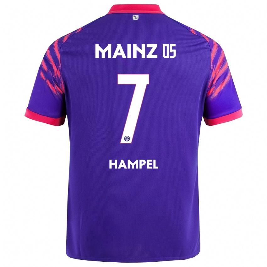 נשים Luca Hampel #7 נייבי ורוד הרחק ג'רזי 2025/26 חולצה קצרה