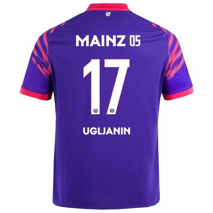 נשים יוסוף אוגליאנין #17 נייבי ורוד הרחק ג'רזי 2025/26 חולצה קצרה