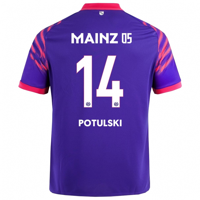 נשים קספר פוטולסקי #14 נייבי ורוד הרחק ג'רזי 2025/26 חולצה קצרה