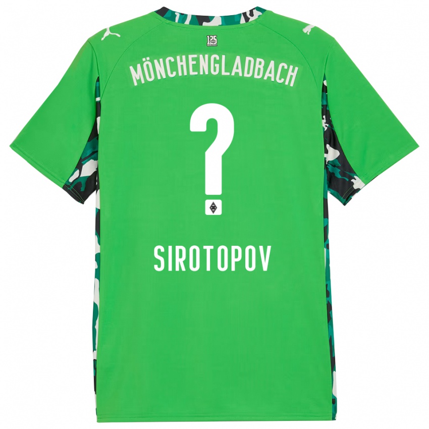 נשים Artem Sirotopov #0 ירוק שחור הרחק ג'רזי 2025/26 חולצה קצרה
