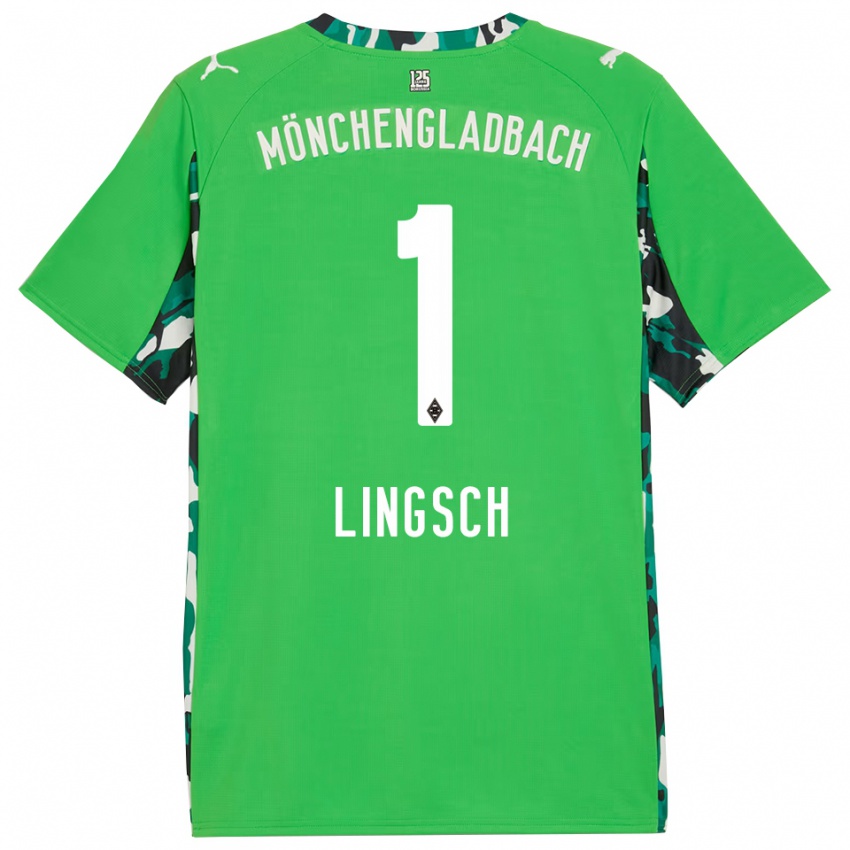 נשים Tina Lingsch #1 ירוק שחור הרחק ג'רזי 2025/26 חולצה קצרה