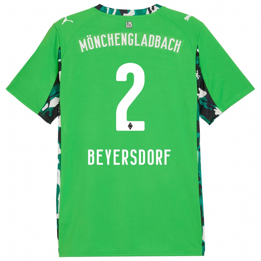 נשים כריס ביירסדורף #2 ירוק שחור הרחק ג'רזי 2025/26 חולצה קצרה נשים כריס ביירסדורף #2 ירוק שחור הרחק ג'רזי 2025/26 חולצה קצרה