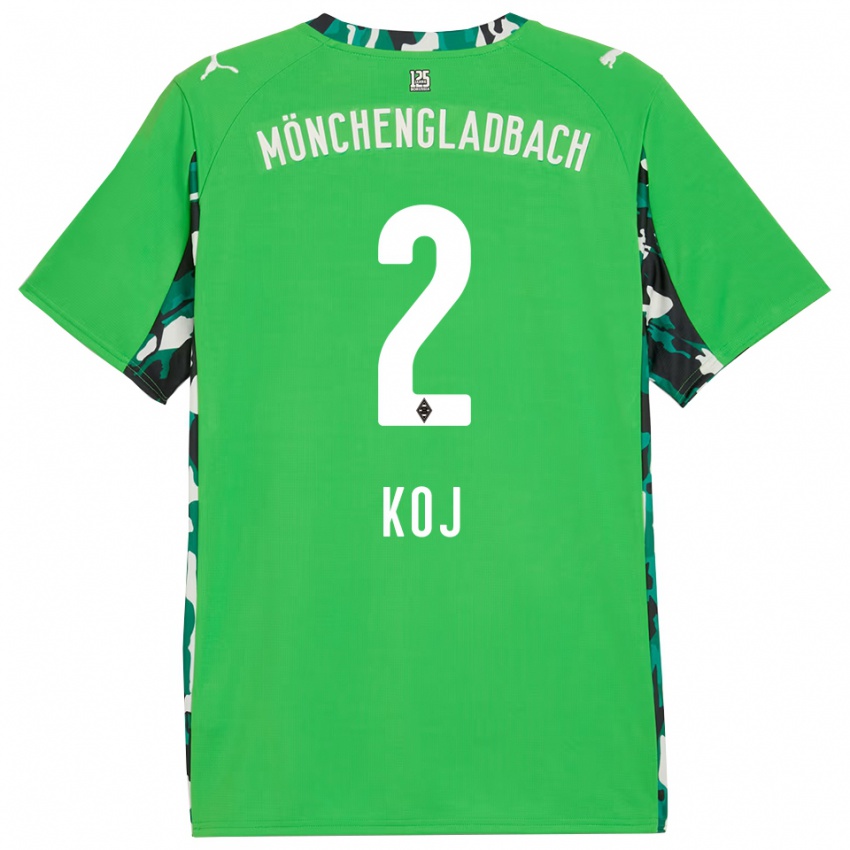 נשים ג'וליה קוג' #2 ירוק שחור הרחק ג'רזי 2025/26 חולצה קצרה