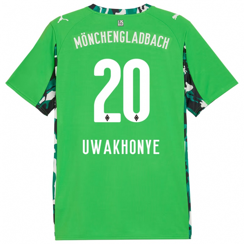 נשים יאשיהו אוואקוניה #20 ירוק שחור הרחק ג'רזי 2025/26 חולצה קצרה