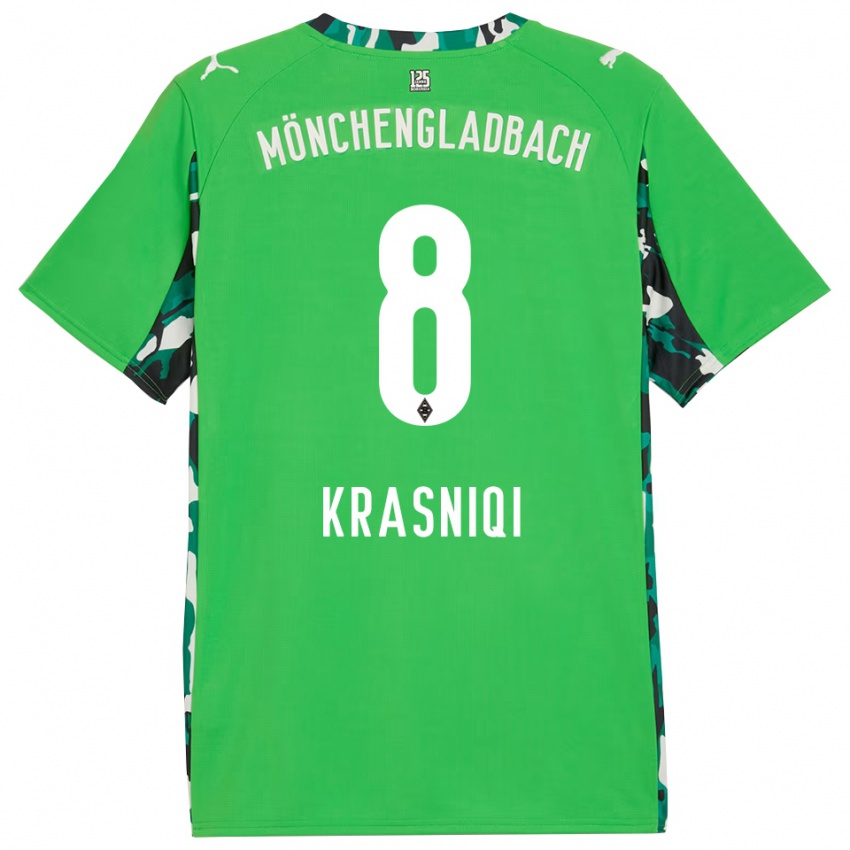 נשים אנגיל קרסניצ׳י #8 ירוק שחור הרחק ג'רזי 2025/26 חולצה קצרה