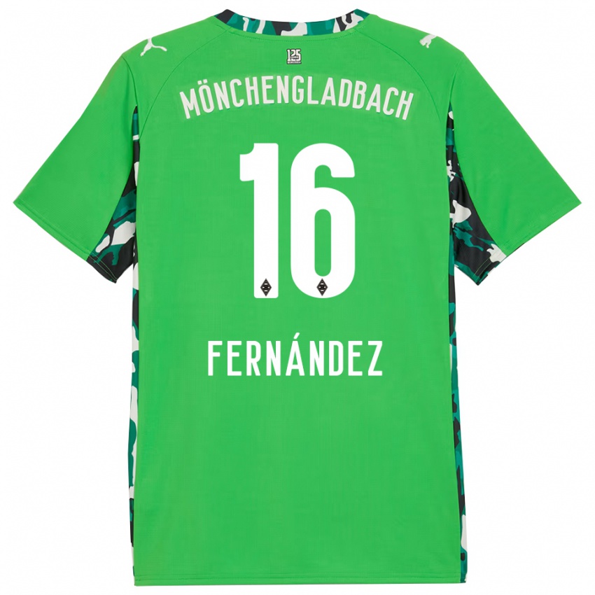 נשים Oriol Fernandez Berenguer #16 ירוק שחור הרחק ג'רזי 2025/26 חולצה קצרה