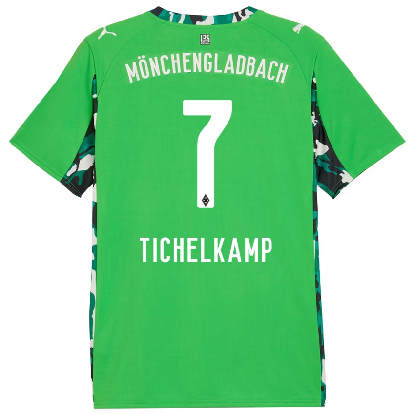 נשים אמילי טיכלקאמפ #7 ירוק שחור הרחק ג'רזי 2025/26 חולצה קצרה