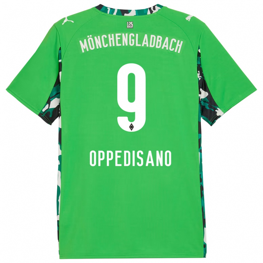 נשים ולנטינה אופדיסאנו #9 ירוק שחור הרחק ג'רזי 2025/26 חולצה קצרה