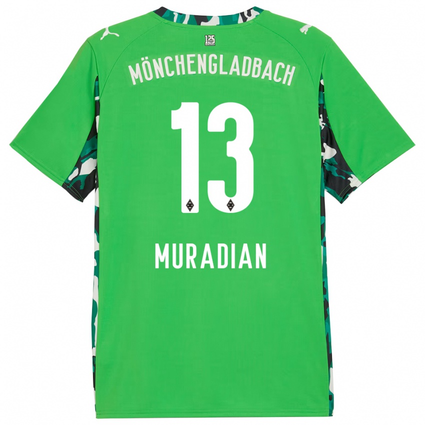 נשים ארטם מוראדיאן #13 ירוק שחור הרחק ג'רזי 2025/26 חולצה קצרה