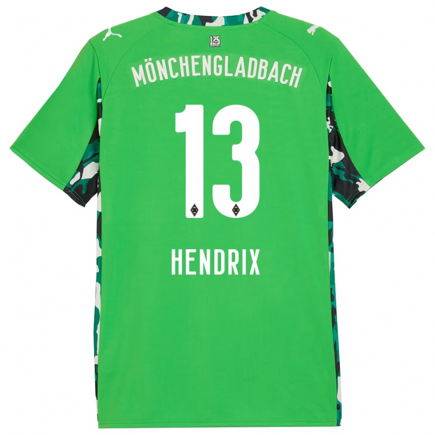 נשים Kas Hendrix #13 ירוק שחור הרחק ג'רזי 2025/26 חולצה קצרה
