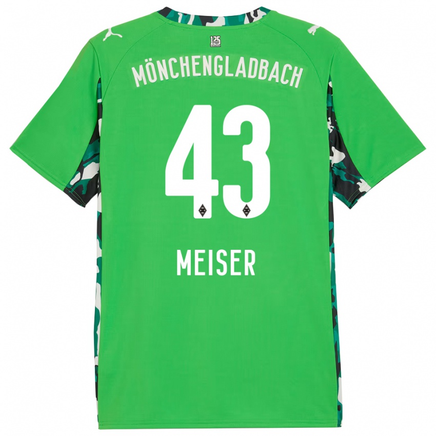 נשים טיילר לואי מייזר #43 ירוק שחור הרחק ג'רזי 2025/26 חולצה קצרה